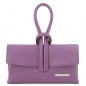 Preview: Tuscany Leather Leder-Clutch Summer lilla