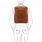 Preview: Tuscany Leather Notebook Rucksack Outfit