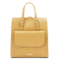 Preview: Tuscany Leather Damen Rucksack Leder pastell-gelb
