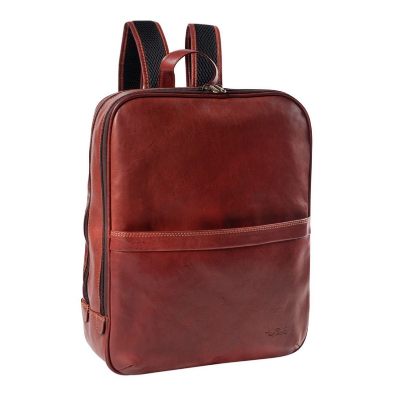 Tony Perotti Leder-Rucksack  Laptop front