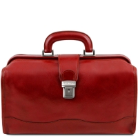 Leder Doktortasche Raffaello rot